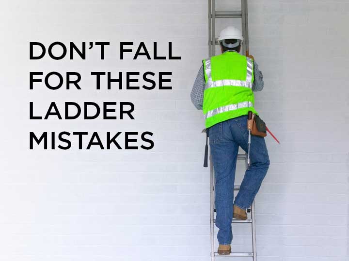 Man climbing ladder