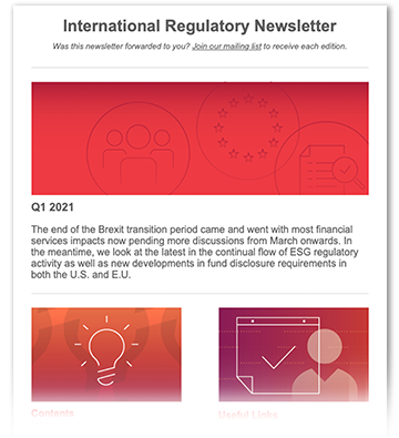 thumbnail image of International Regulatory Newsletter