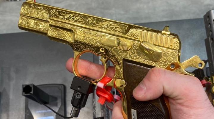 Golden pistol