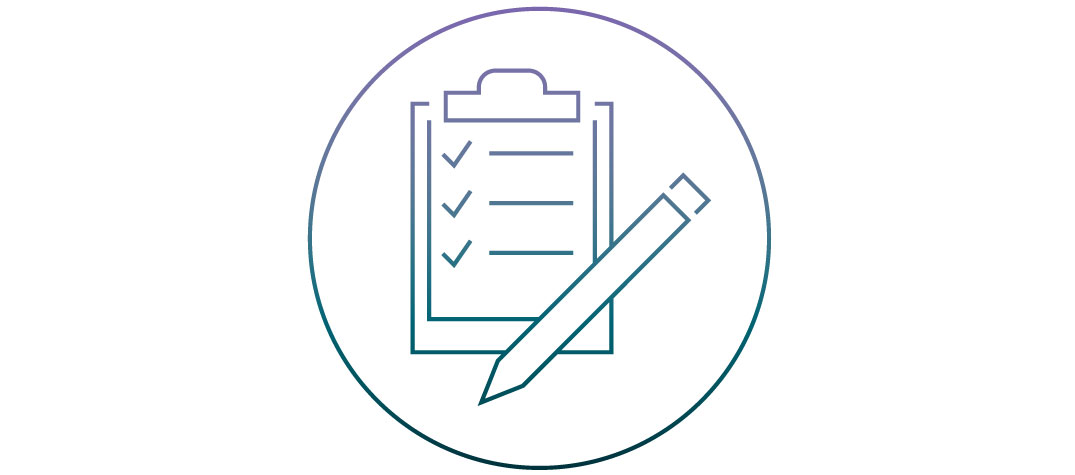 Clipboard and pencil icon
