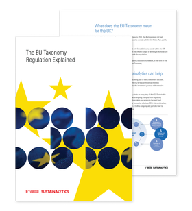 The EU Sustainable Finance Taxonomy Explained