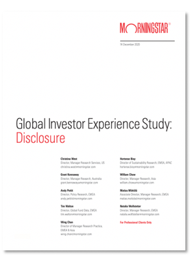 Global Investor Experience: Download the Disclosure Report