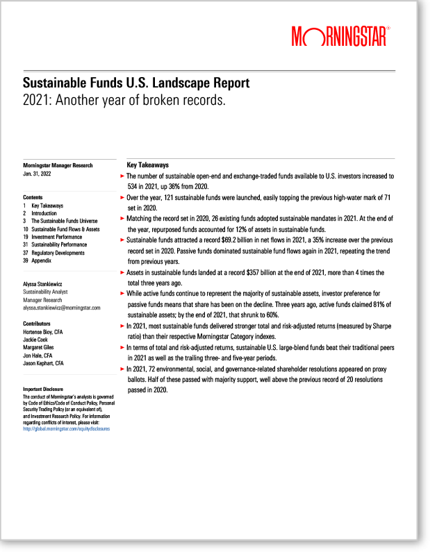 ESG Landscape Report Front Page