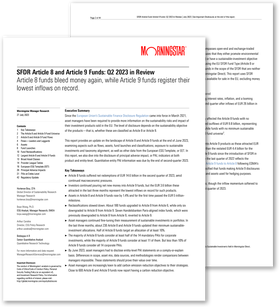 SFDR Article 8 and Article 9 Funds: Q2 2023 in Review
