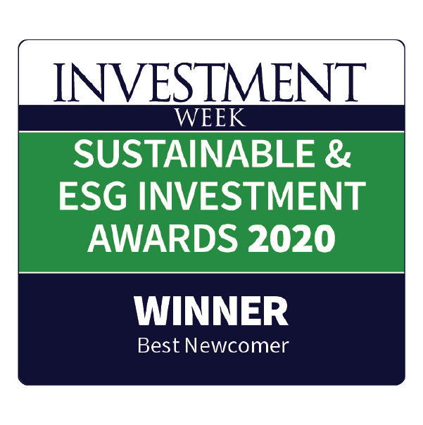 Investment Week - Sustainable & ESG Investment Awards 2020 - Winner - Best Newcomer