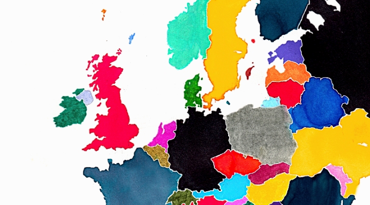 mappa dell'Europa