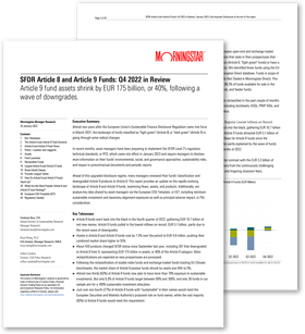 SFDR Article 8 and Article 9 Funds: Q4 2022 in Review