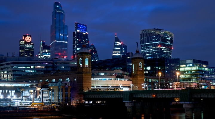 UK City of London Nighttime