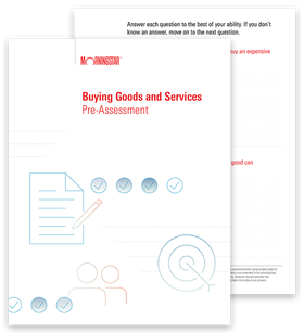 Buying Goods and Services Pre-Assessment