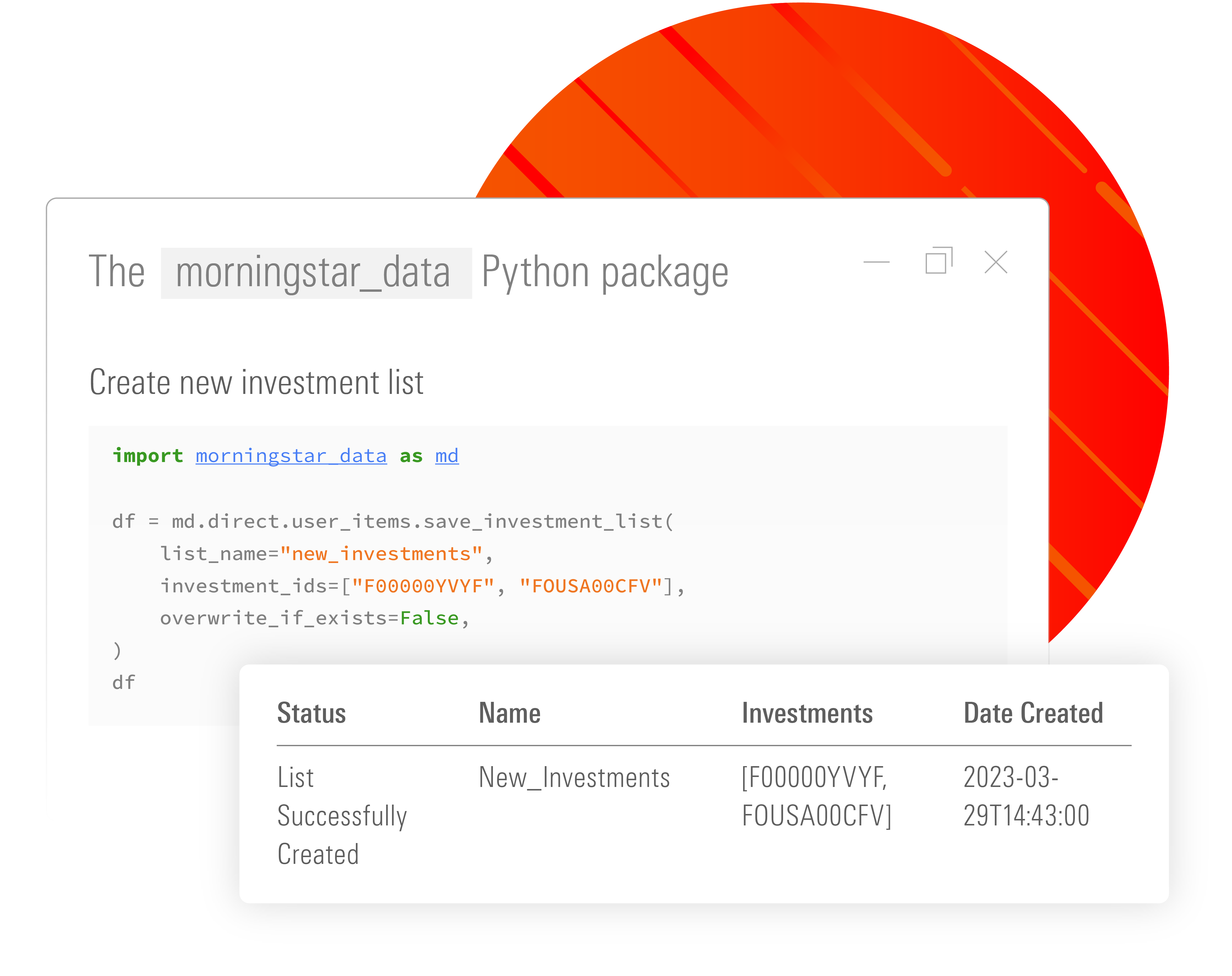 md-python-package | Morningstar