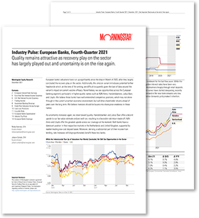 European Banks Fourth-Quarter 2021