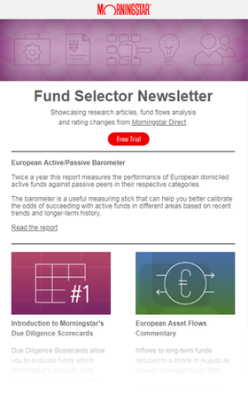 Asia Fund Selector Newsletter