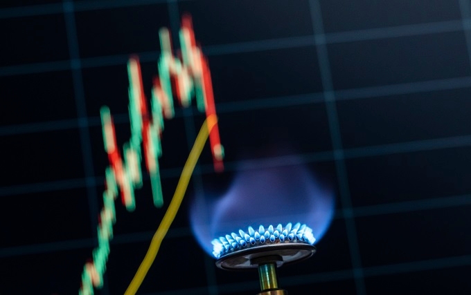 natural gas and a chart