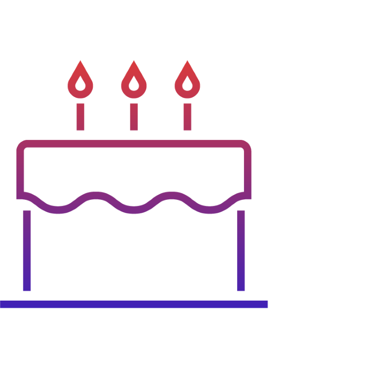 Cake with candles