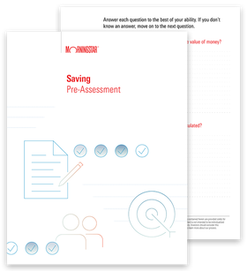 Saving Pre-Assessment