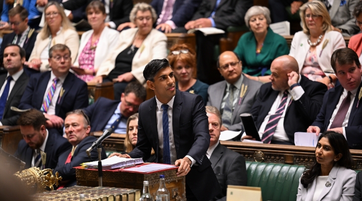 Rishi Sunak addresses Parliament