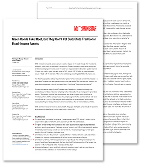 Morningstar’s Green Bonds Landscape