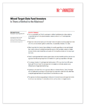 Mixed Target-Date Fund Investors: Is There a Method to the Madness?