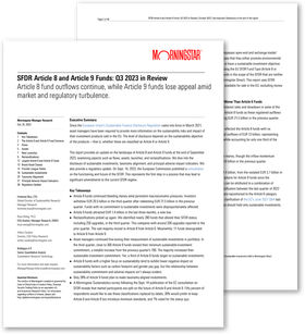what is an article 8 fund sfdr SFDR Article 8 and Article 9 Funds: Q3 2023 in Review