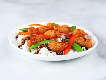 General Tsao’s Shrimp with Snow Peas & Jasmine Ric…
