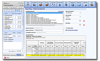 Reporting Software Screenshot
