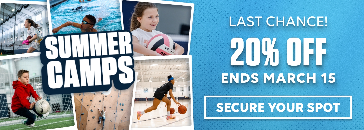 20% off summer camps ends March 15!