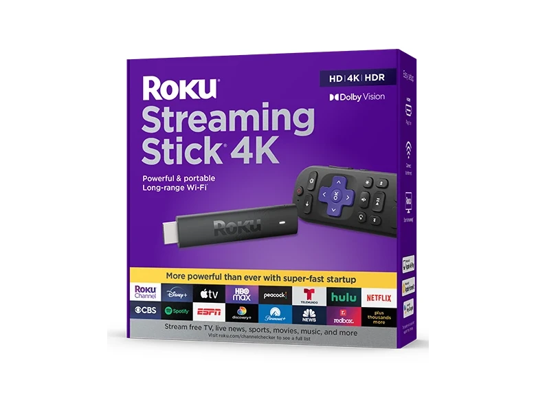 Look before you buy: Roku® Streaming Stick® 4K packaging