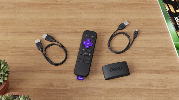 Roku Express and Accessories on display