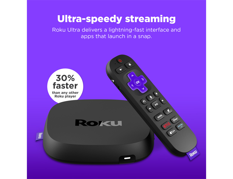 Ultra-speedy streaming: Roku Ultra is 30% faster than any other Roku player