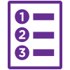 Icon of a number list