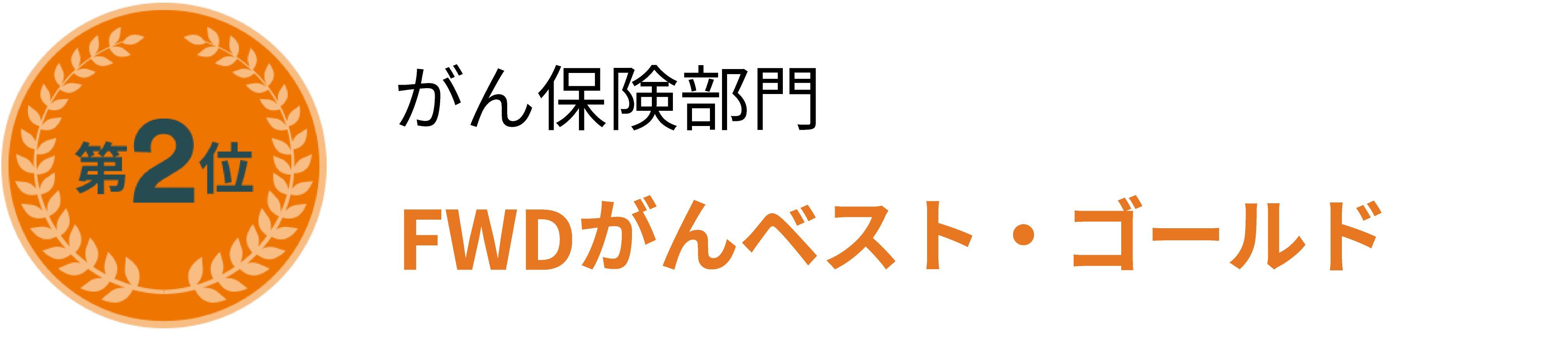がん保険部門FWDがんベスト・ゴールド第1位