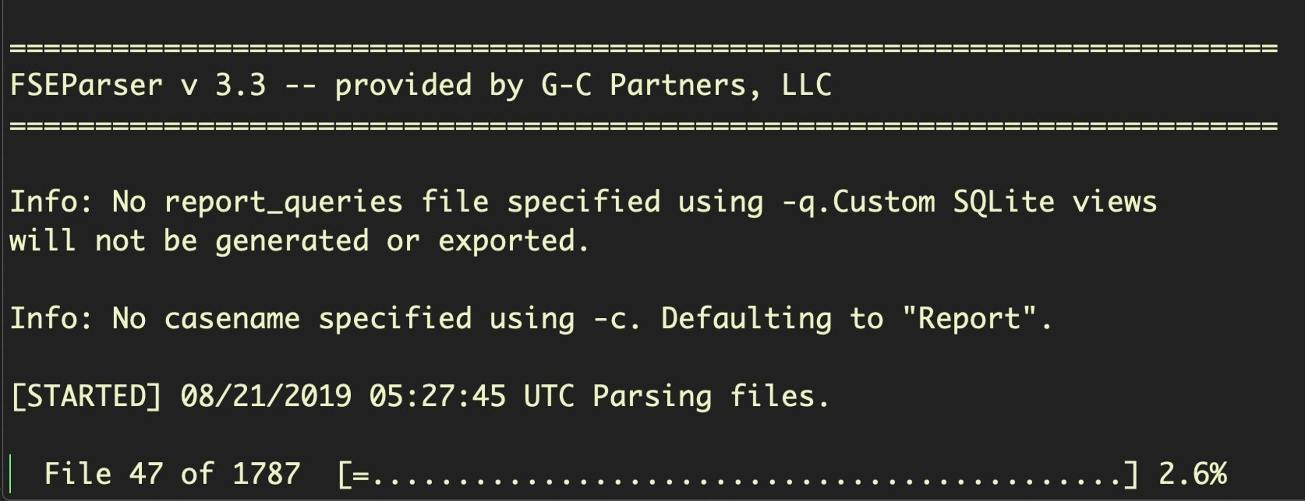 image of FSEParser start