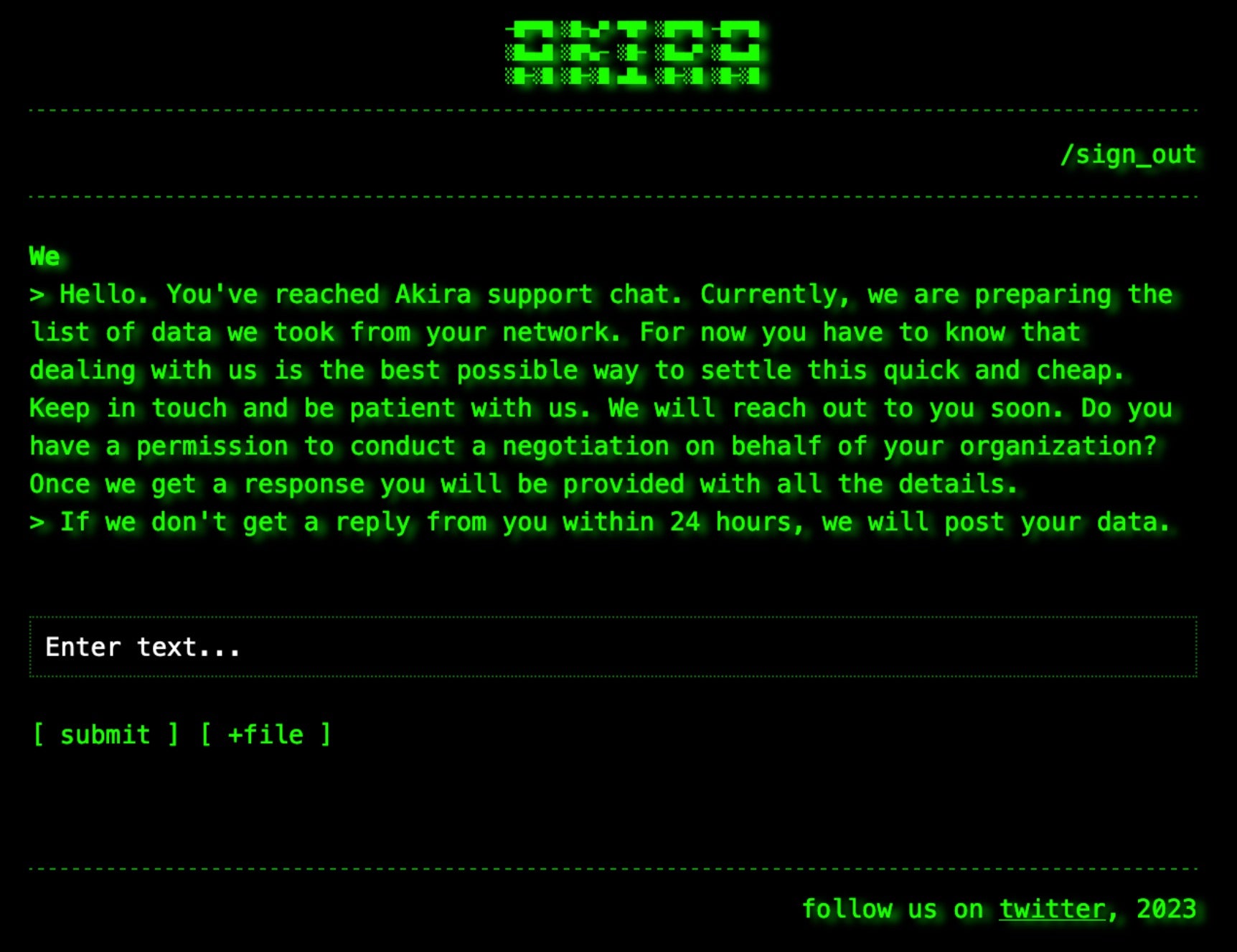 Megazord Ransomware - Akira Branding | SentinelOne