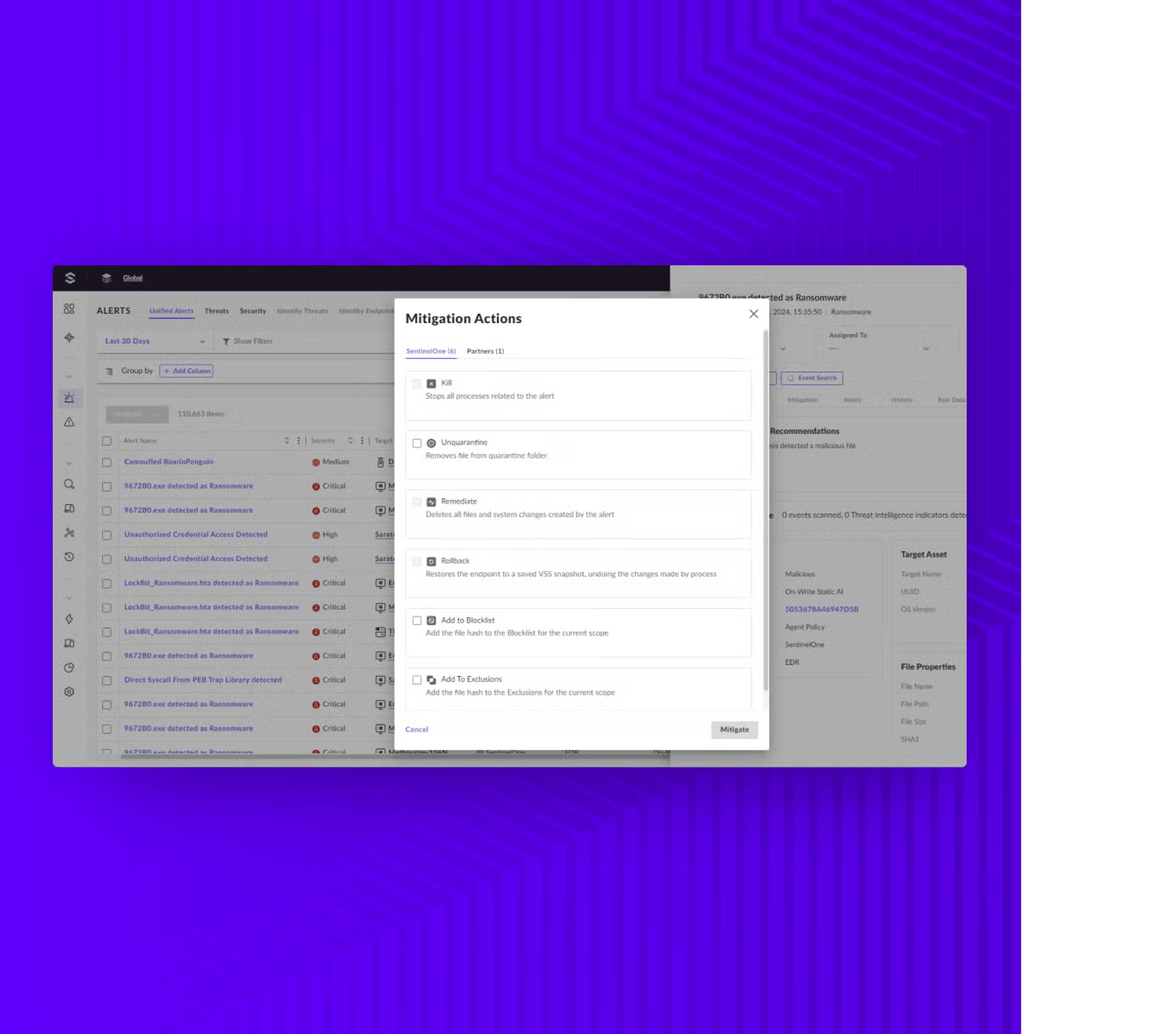 One-Click Remediation and Recovery