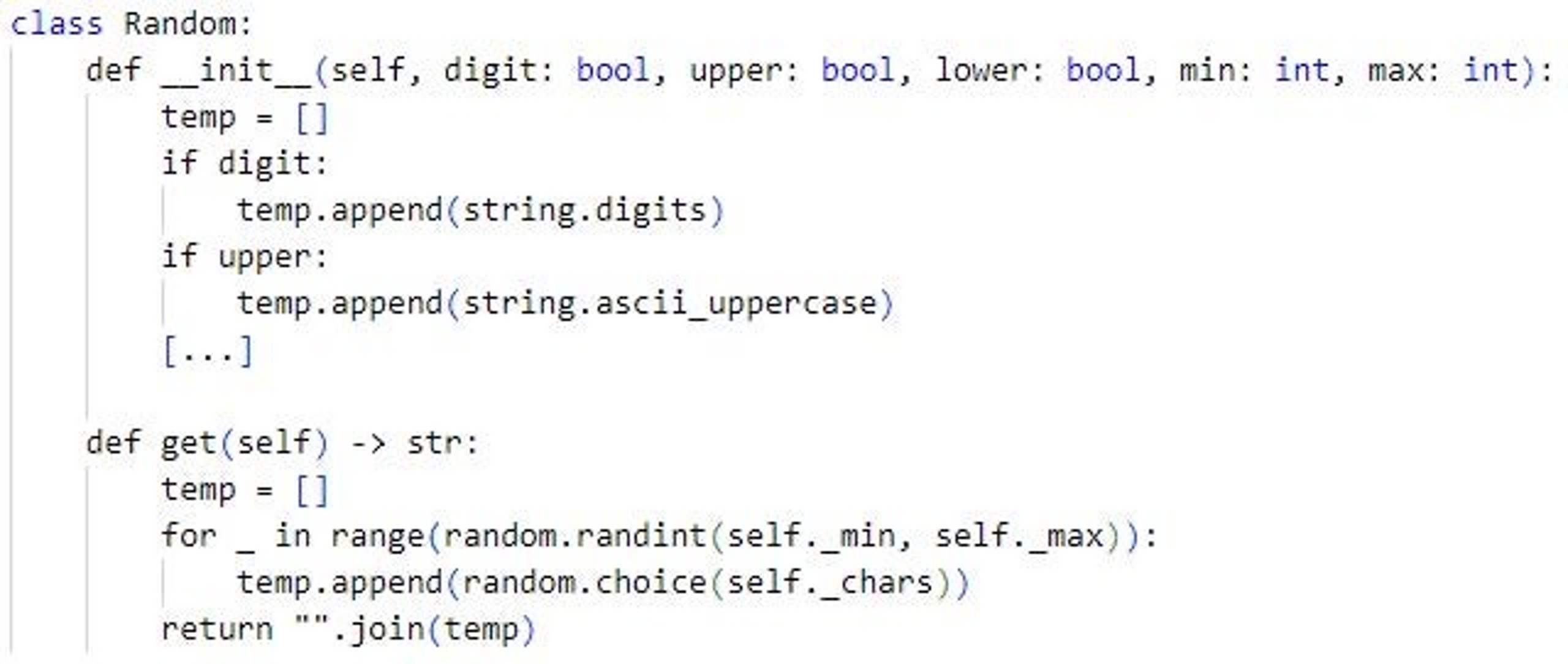A Python DDOSIA implementation generates random values
