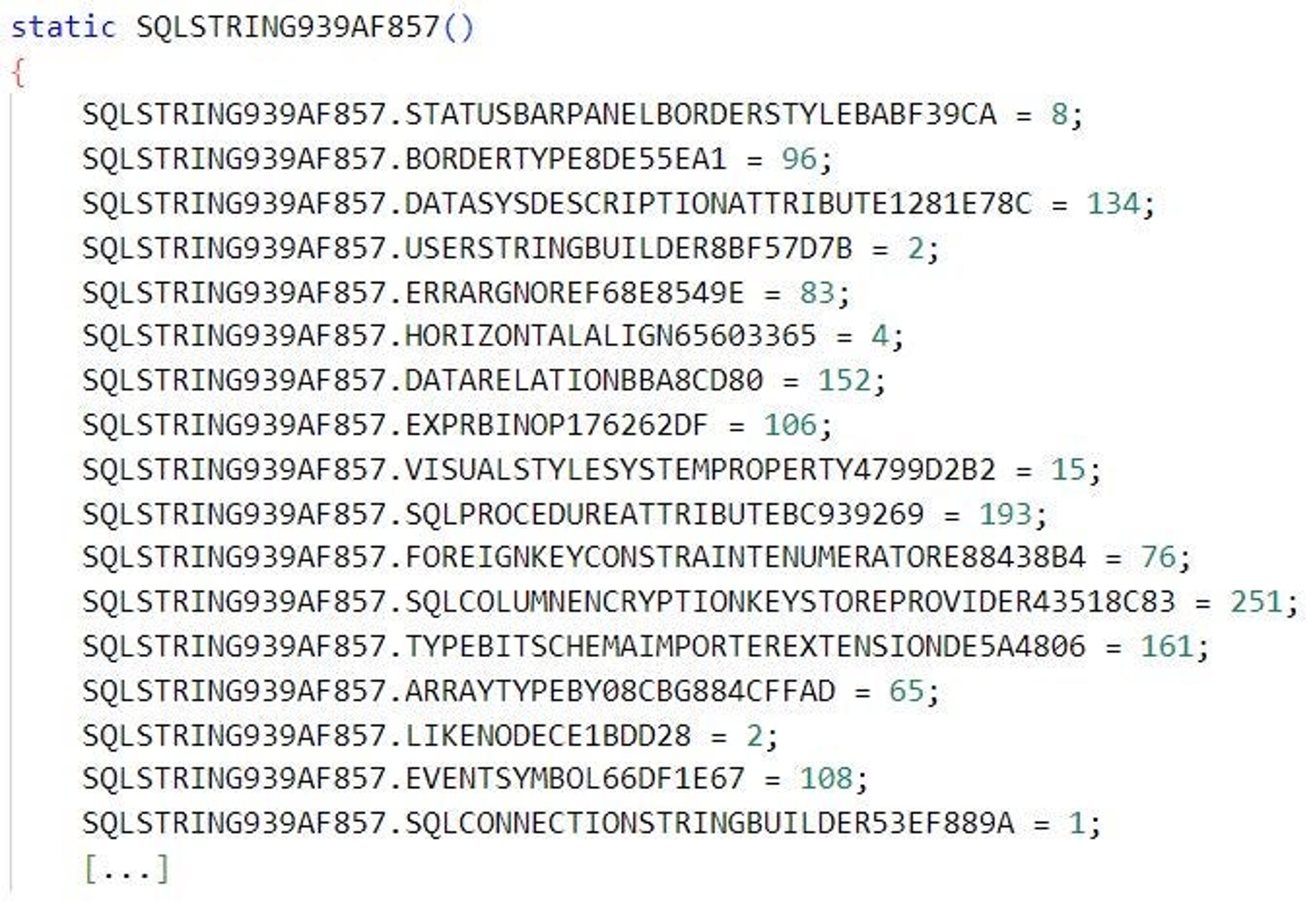 Patched value assignment routine