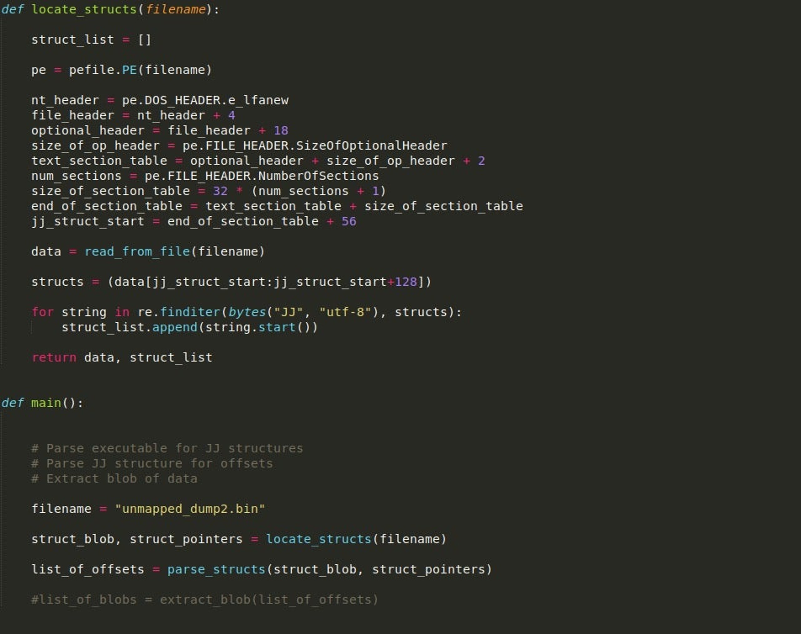 image of locate_structs function
