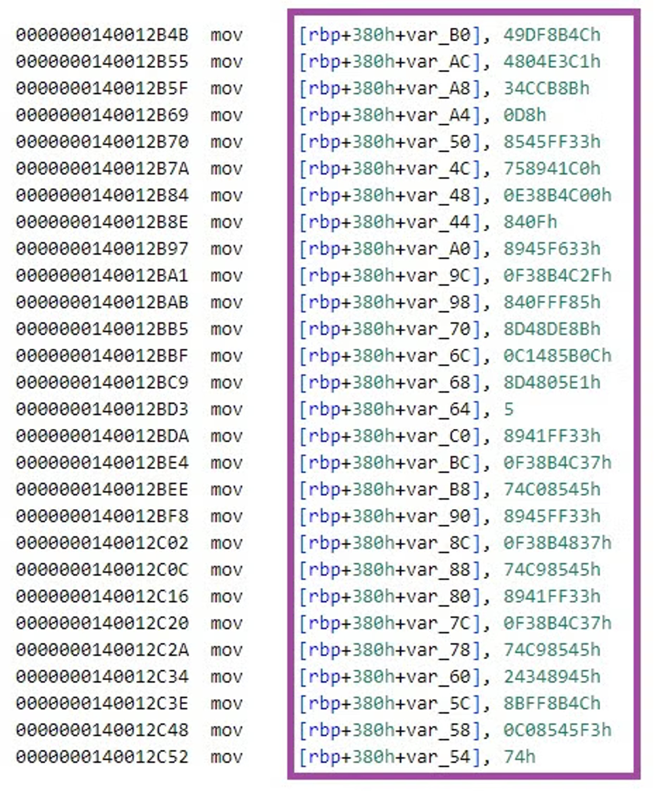 Code segment in wsx1.exe