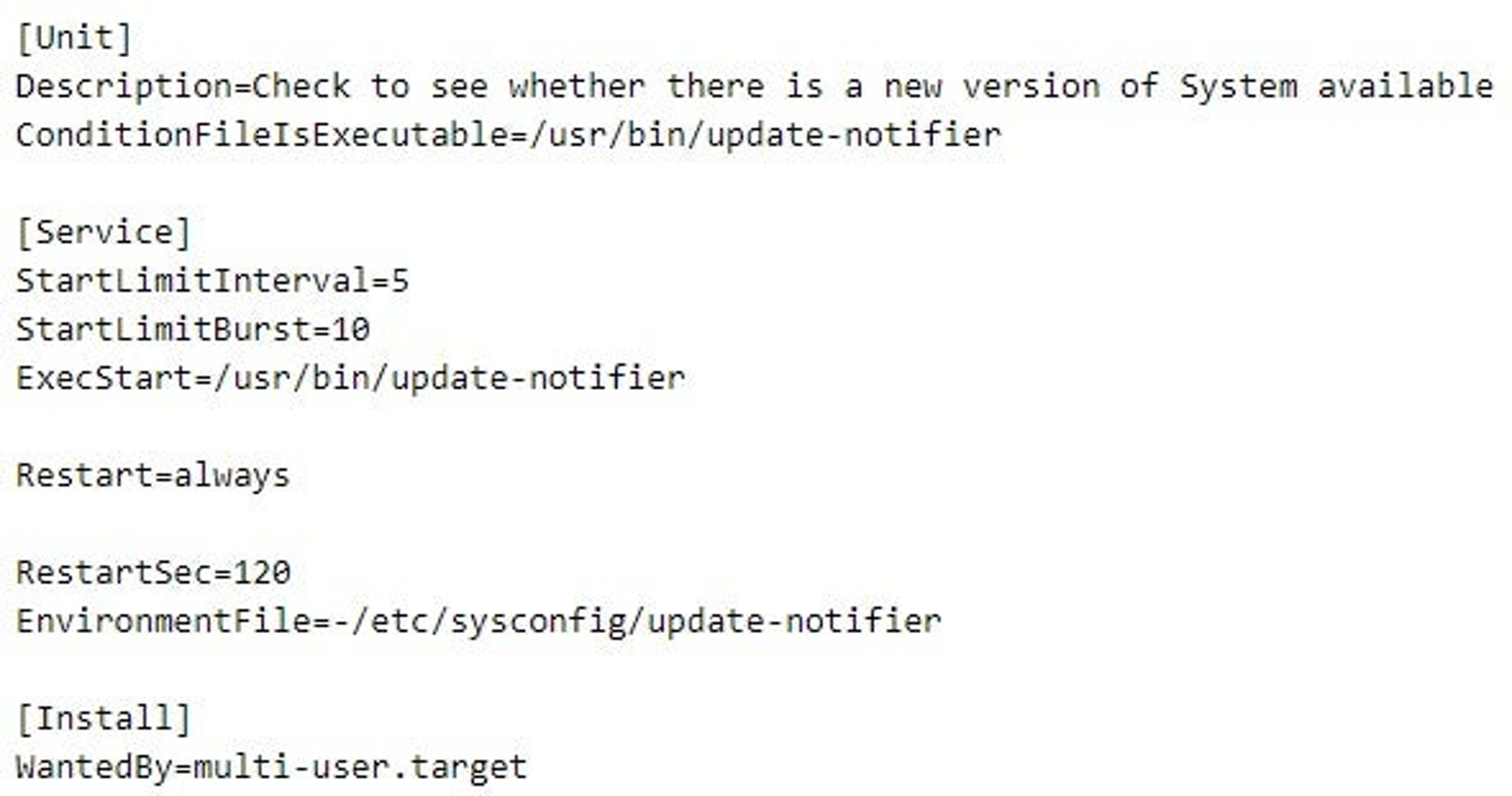 The content of update-notifier.service