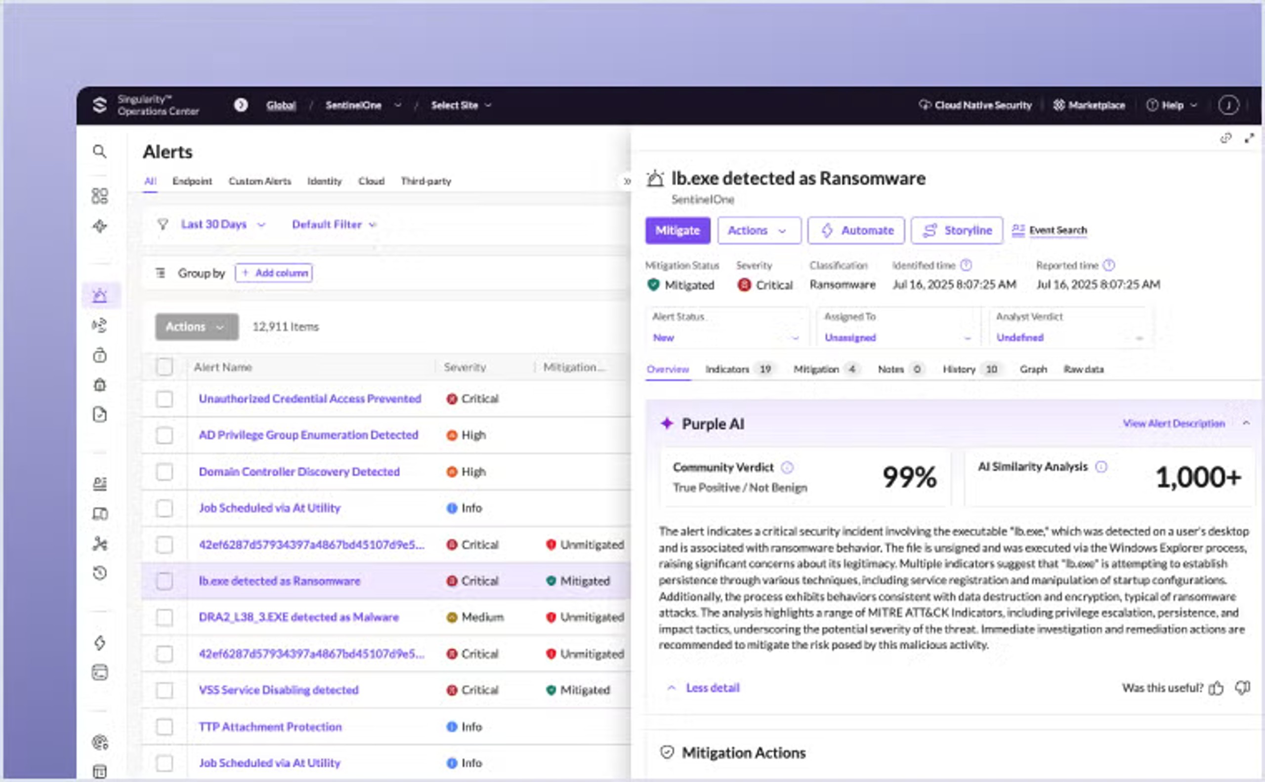 Singularity Complete
