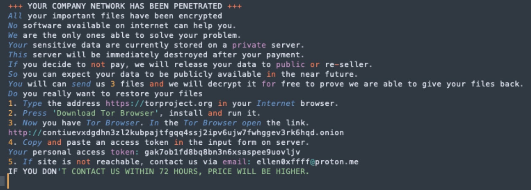 U-Bomb Ransomware - Note | SentinelOne