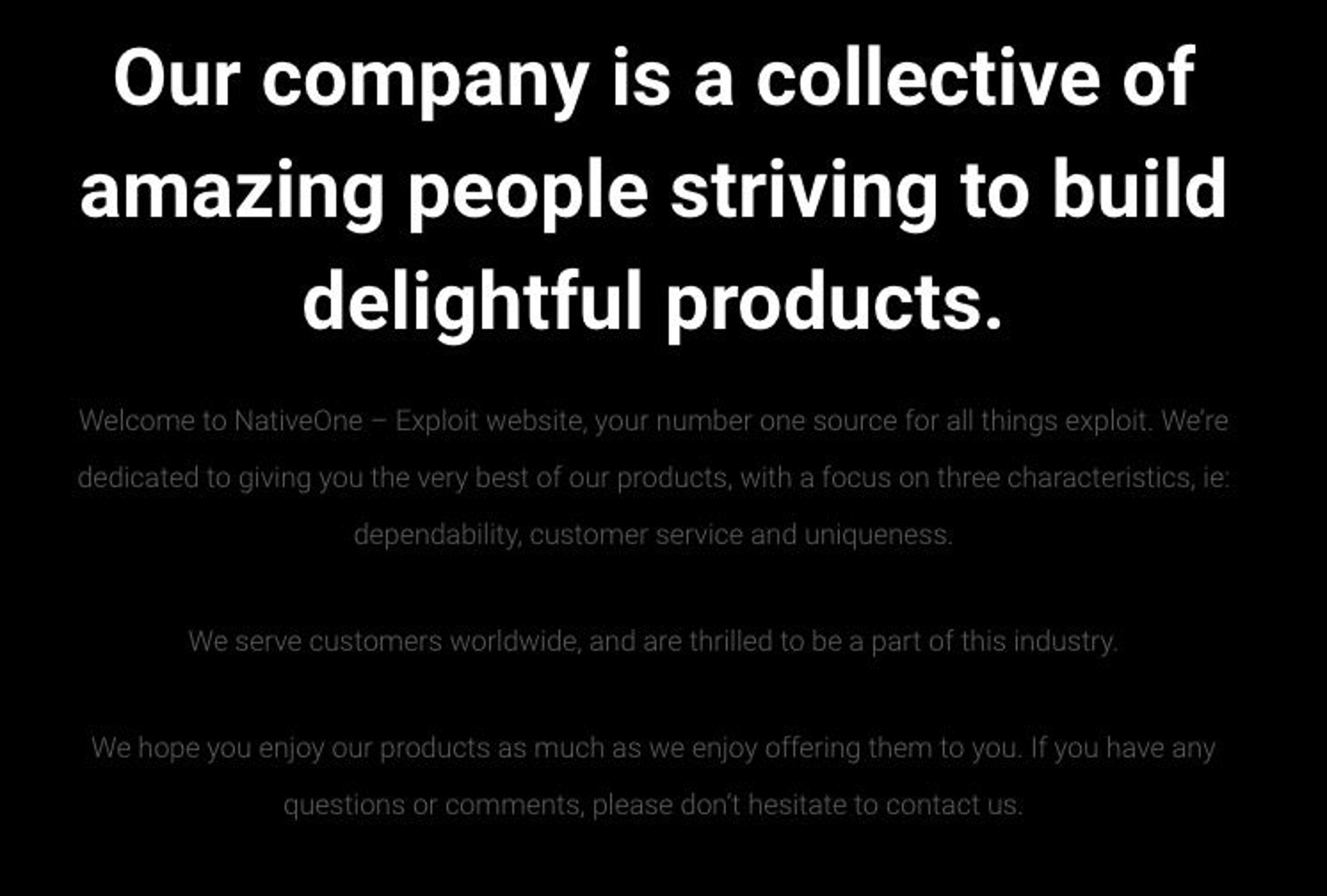 The NativeOne ‘exploit website’