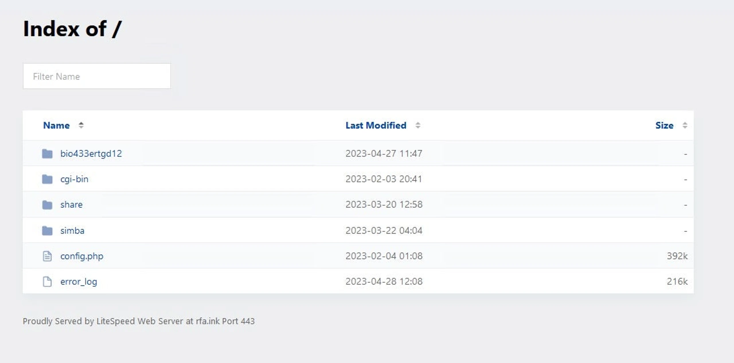 Kimsuky LiteSpeed Web Server Portal