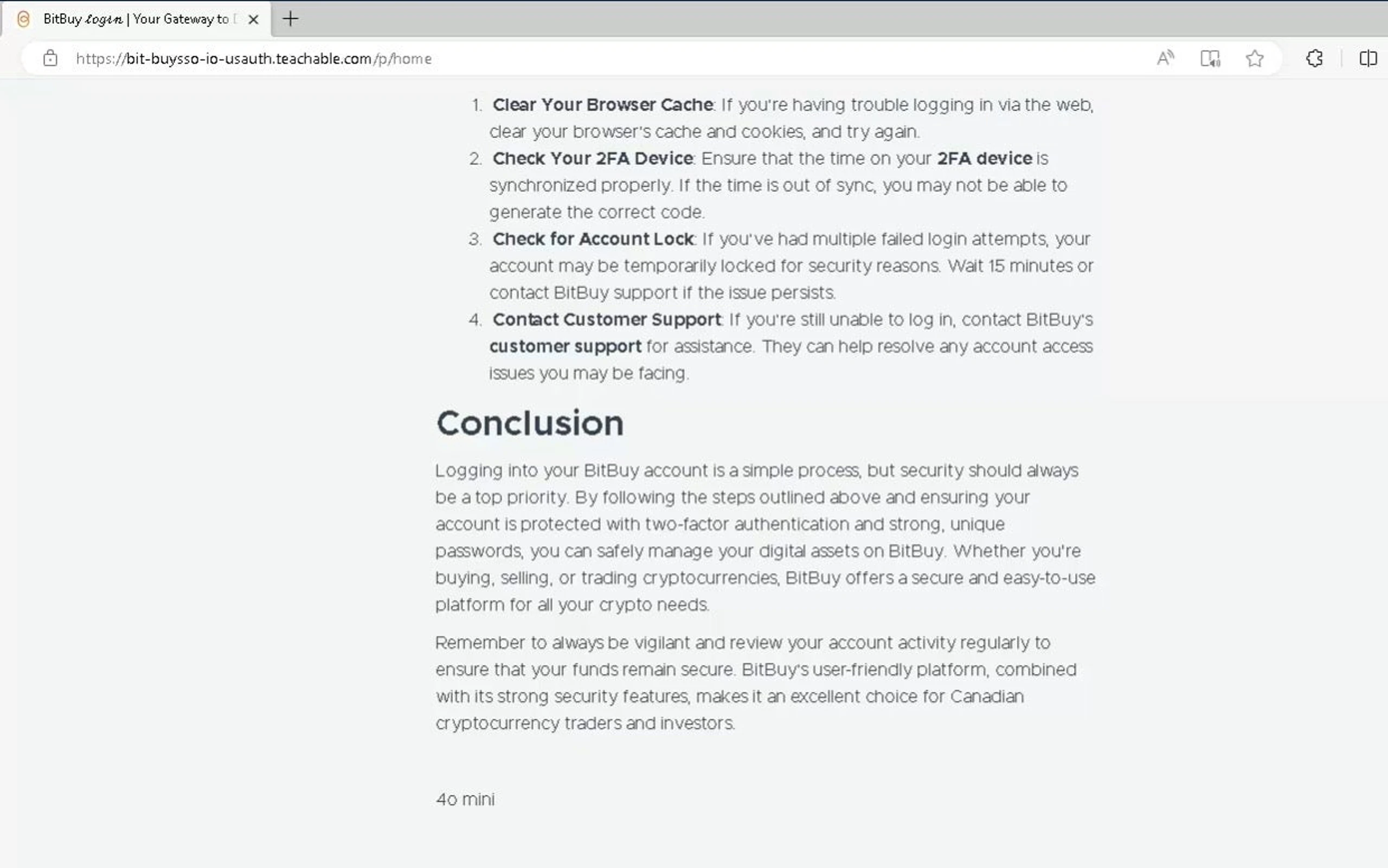 Fake content mistakenly including OpenAI GPT-4o mini reference