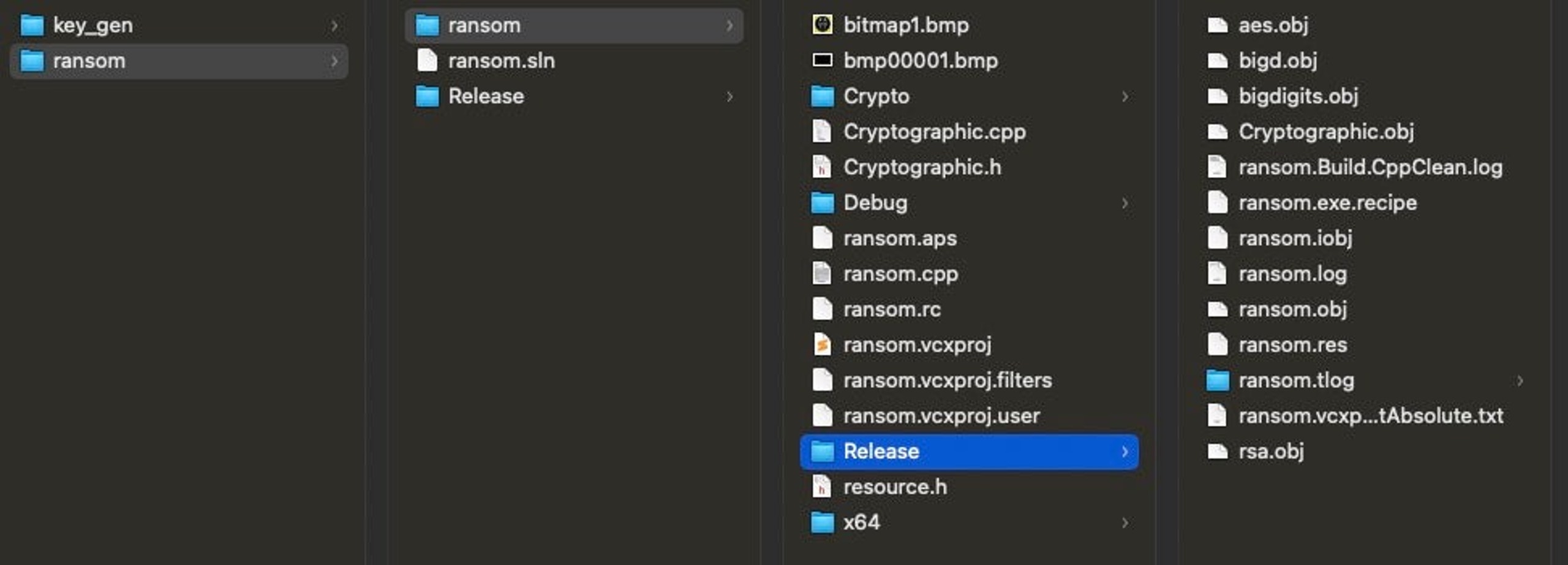 Invisible Ransom source files