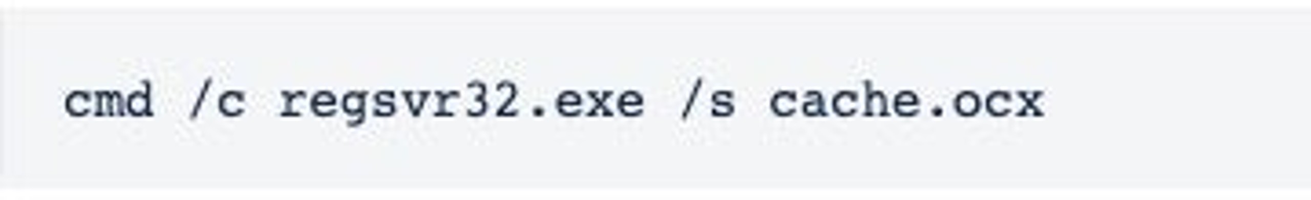 image of executing the file