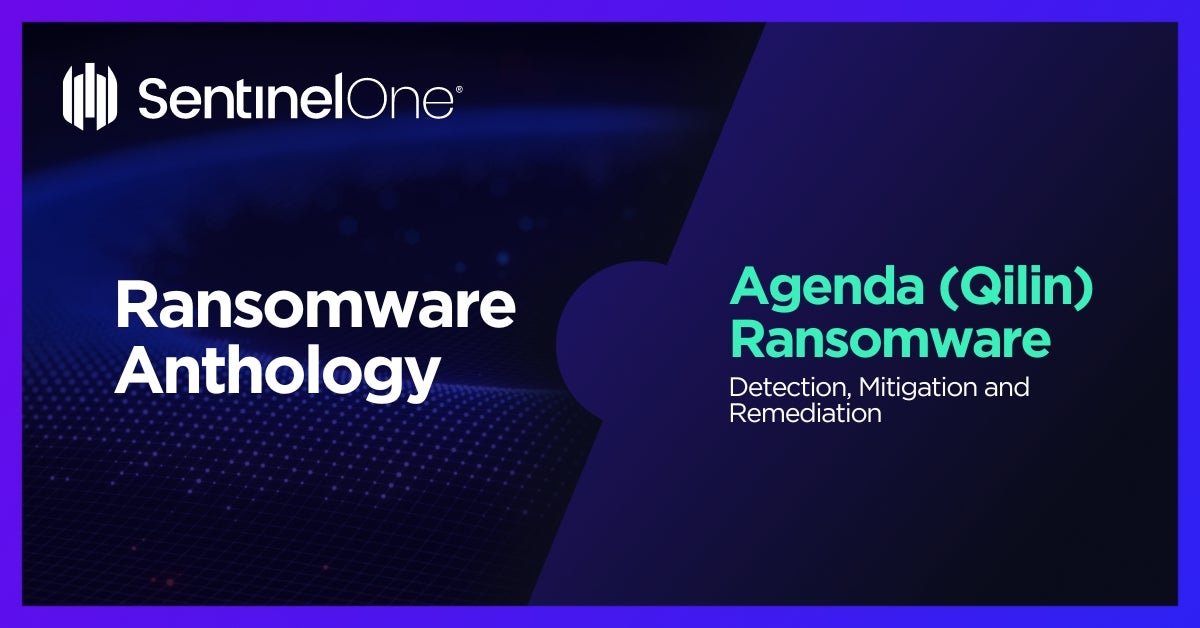 qilin agenda ransomware - Featured Image | SentinelOne