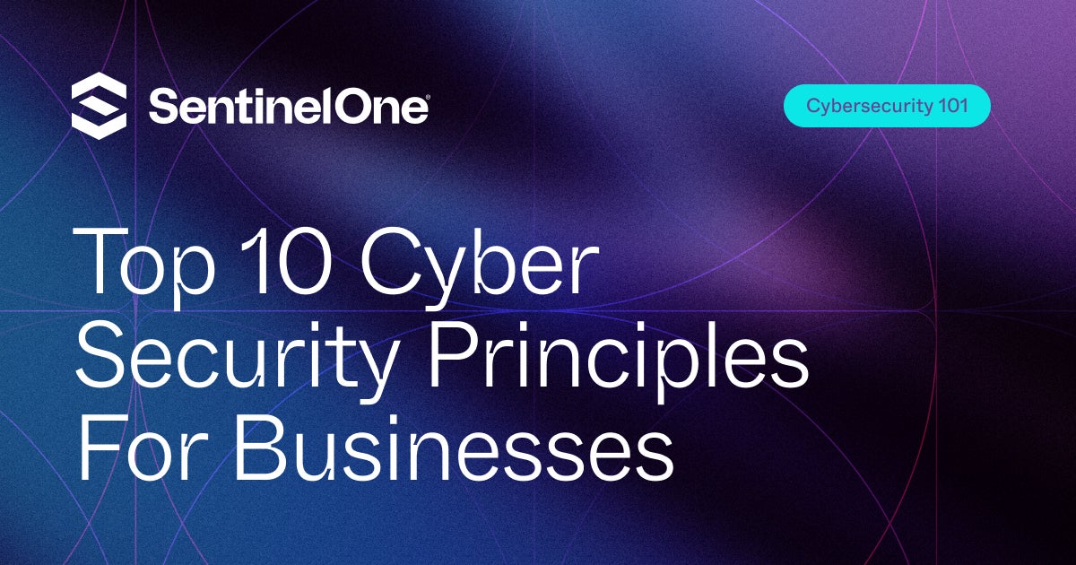 Top 10 Cyber Security Principles For Businesses