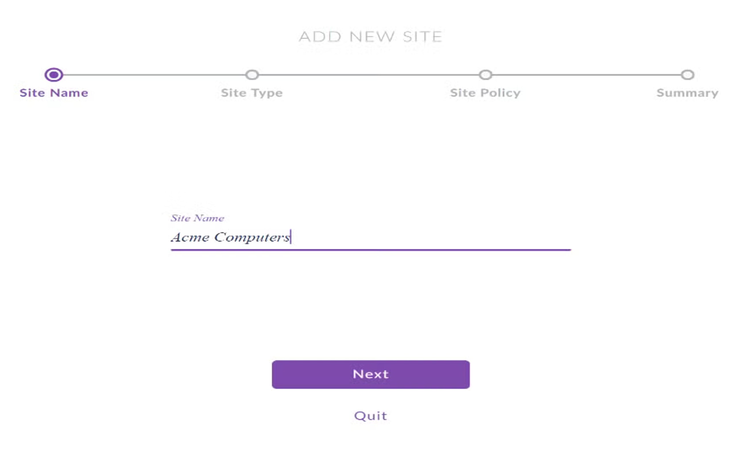 saveSite